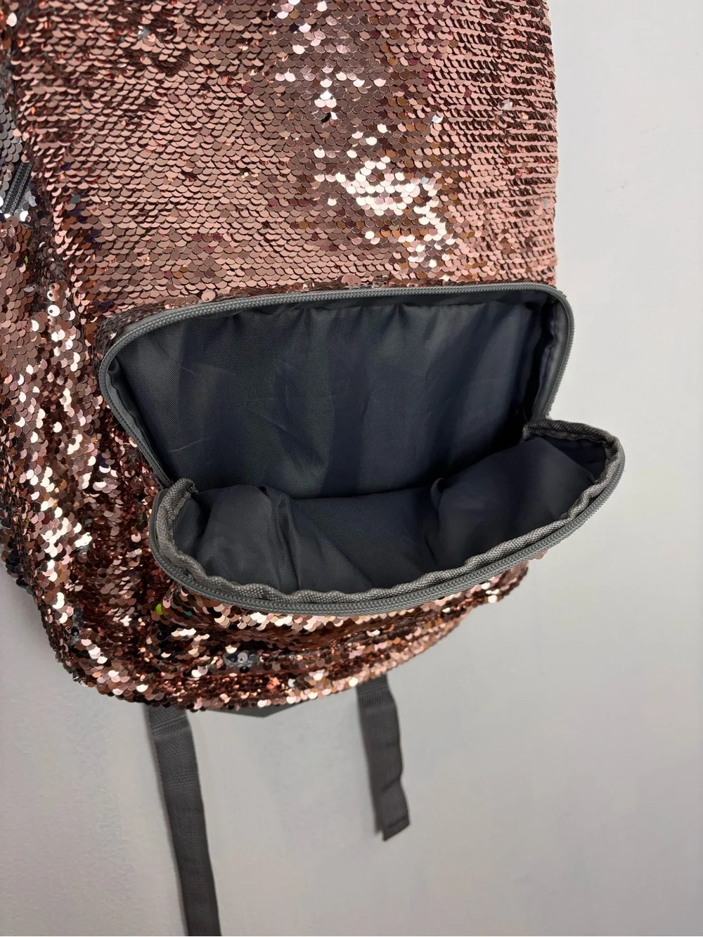 Sequin pink champagne Backpack - Women